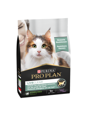 Purina Pro Plan LiveClear Cat Sterilised Adult Turkey