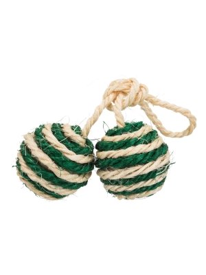 Trixie 2 Balls On A Rope With Catnip