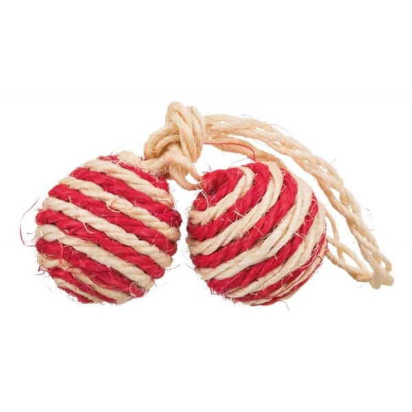 Trixie 2 Balls On A Rope With Catnip