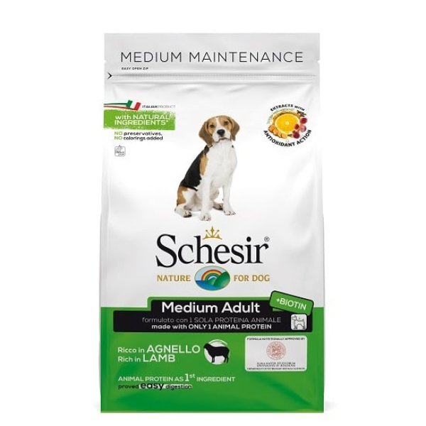 Schesir Dog Medium Adult Lamb 3Kg