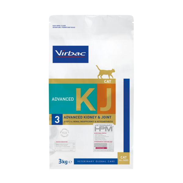 Virbac Veterinary HPM Cat Advanced Kidney & Joint Support KJ3 3kg
