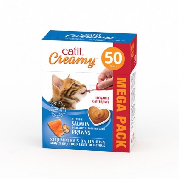 Catit Creamy Cat Treats Salmon and Prawn