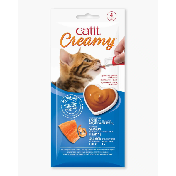 Catit Creamy Cat Treats Salmon and Prawn