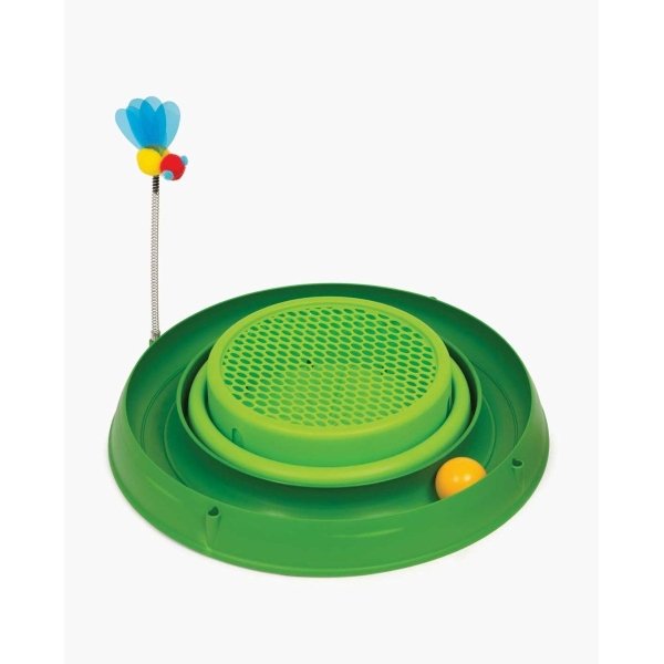 Catit Circuit Ball Toy with Grass Planter