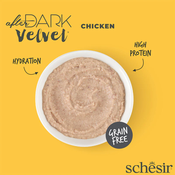 Schesir Cat After Dark Velvet Mousse Chicken (6 Sachets x 80g)