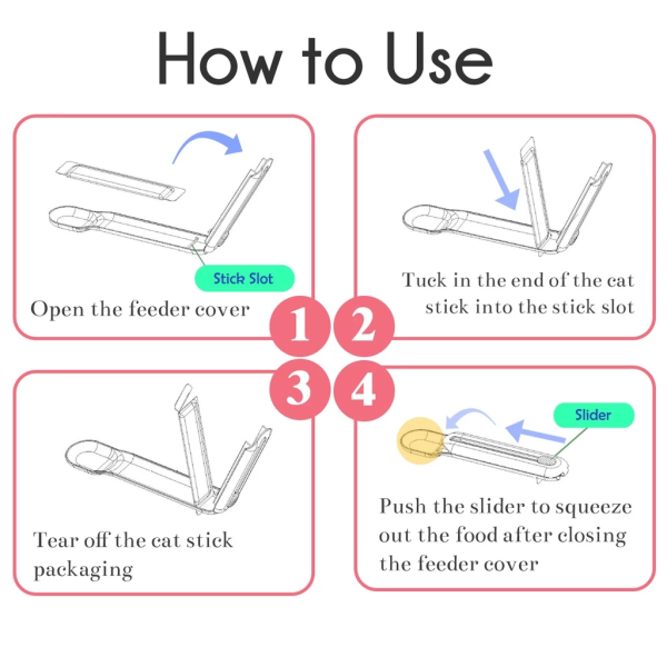 Cat Stick Feeder Feeding Spoon