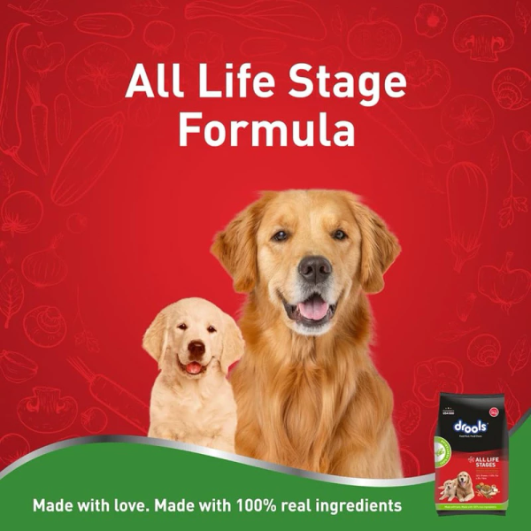 DROOLS 100% VEGETARIAN DRY DOG FOOD 3kg