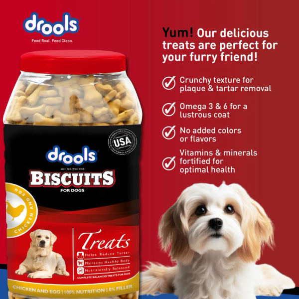 Drools biscuit chicken and egg for dog 800grm