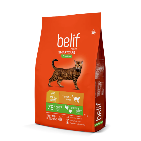 Belif Smartcare Poultry All Breed Adult (7.5kg) | Cat Dry Food