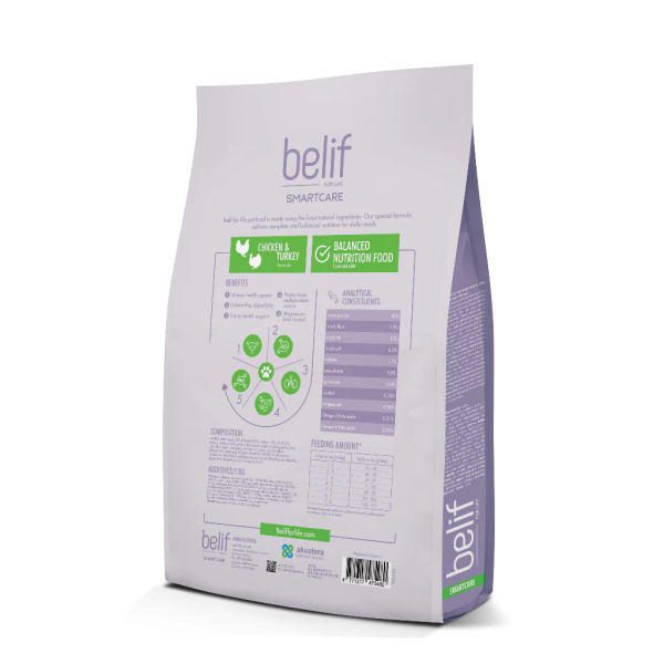Belif Smartcare Urinary Poultry Adult All Breed (2.5kg) | Cat Dry Food