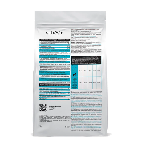 Schesir Dog Medium Adult Fish 3Kg